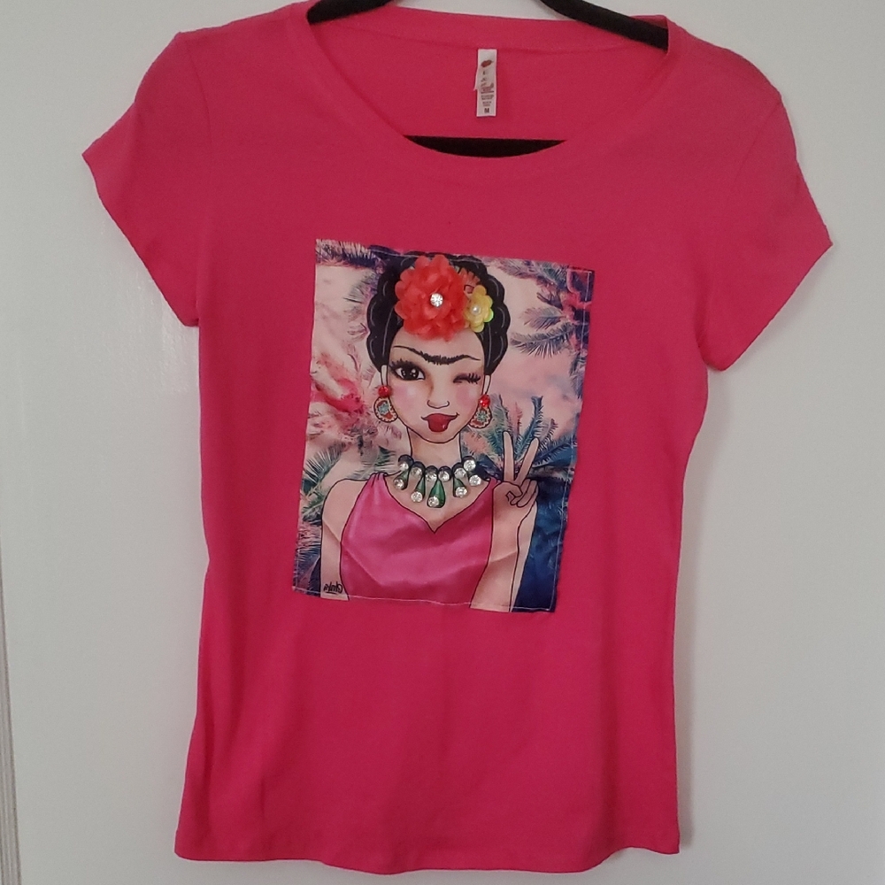 Pink Graphic Women’s Top